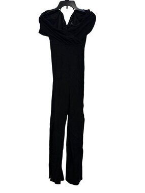 Guess Black Off-Shoulder Wide-Leg Jumpsuit Womens Size M With Tags